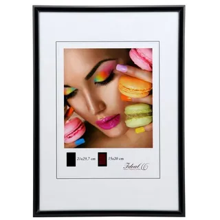 Ideal Trend Ideal Life Kunststoff Bilderrahmen Wanddeko Collage Poster Bilder Foto Rahmen: Farbe: Schwarz | Format: 21x29,7 DIN A4