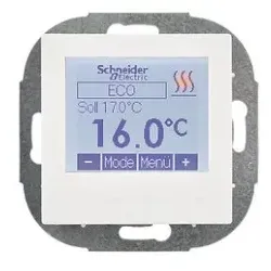 Elso ELG176294 Programmierbarer Universal Temperatur Regler Einsatz mit Display reinweiß