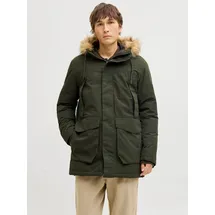 JACK & JONES JJCAMP FAUX FUR PARKA rosin 34