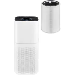 Luftreiniger HANSEATIC "»KJ500«", weiß, B:28cm H:28cm T:63cm, Luftreiniger, 45W, Top Filtersystem für Allergiker mit Ionentechnologie