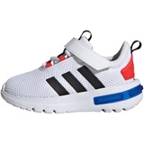 adidas Unisex Baby Racer TR23 Kids Shoes-Low (Non Football), FTWR White/core Black/Bright red, 18 EU