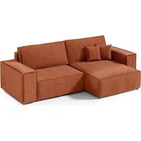 Intenso Ecksofa mit Schlaffunktion Poso Mini, Erze - Rot
