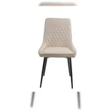 Möbilia Esszimmerstuhl WAVRE Stoff beige 2er Set