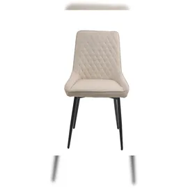 Möbilia Esszimmerstuhl WAVRE Stoff beige 2er Set