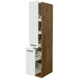 Flex-Well Apothekerschrank Apothekerschrank Küche - 30 cm breit - Magnolia Matt Lancelot Oak