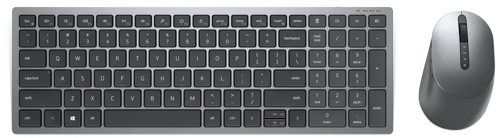 DELL Pro Plus kompakte Tastatur und Maus – KM7120W - deutsch (QWERTZ)