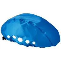 Playshoes Regenüberzug für Fahrradhelme blau M