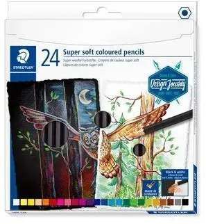 Staedtler 149C C24 Buntstift Schwarz, Blau, Bordeaux, Braun, Cyan, Grün, Grau, Magenta, Orange, Pfirsich, Pink, Rot, Violett, Weiß, Gelb 24 Stück(e)