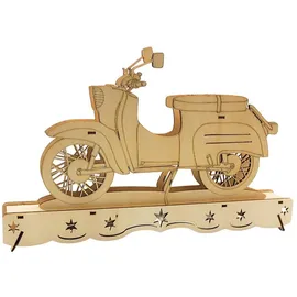 Dekohelden24 Ostalgie Moped Schwippbogen 35 x 4 x 20 cm