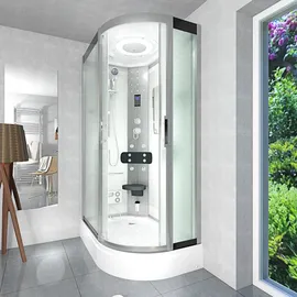 AcquaVapore Duschkabine Komplettdusche Fertigdusche Dusche D60-70M0R-EC 80x120 cm Mit 2k Scheiben Versiegelung