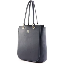 Tommy Hilfiger Schultertasche TH Emblem NS Work Tote Space Blue