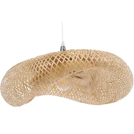 Beliani Boyne 3-flg. 80 cm Holz/Hellbraun