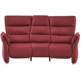 Hukla Sessel Corina Leder 202 x 112 x 103 cm Rot mit Relax-Funktion