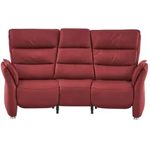 Hukla Sessel Corina Leder 202 x 112 x 103 cm Rot mit Relax-Funktion