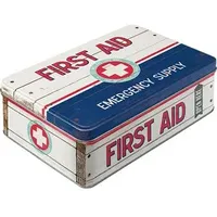 Nostalgic-Art Vorratsdose First Aid Blue, aus Metall, 2,5 Liter, mit Motiv