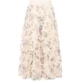 Iro Midirock Damen Floral Weiß 40