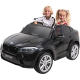 Actionbikes Motors Actionbikes BMW X6M F16 XXL, 2-Sitzer, lizenziert, 240 Watt, Fernbedienung, LEDs, EVA-Reifen (Schwarz)