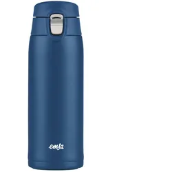 emsa Isolierbecher Travel Mug Light 400 ml Edelstahl Blau