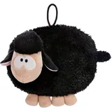 NICI Wärmflasche Schaf schwarz, 350ml«, 2in1 - weiches Kuscheltier & Wärmflasche in einem, schwarz