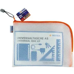 HERMA Reißverschlussbeutel transparent/orange, 1 St.