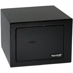 HMF 49216-02 Tresor mit Schlüssel, Möbeltresor klein, 23 x 17 x 17 cm, Schwarz