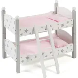 Bayer Chic 2000 CHIC2000 Puppenbett »Stars Grau«, auch als zwei Einzelbetten verwendbar, grau