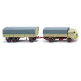 Wiking Pritschenhängerzug Henschel 041702 H0
