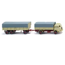 Wiking Pritschenhängerzug Henschel 041702 H0