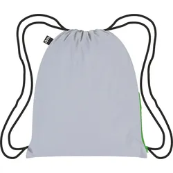 Loqi Neon Rucksack mini grün mit reflektierender Beschichtung