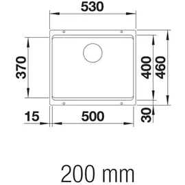 Blanco Etagon 500-U weiß + Handbetätigung + InFino
