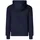 TRIGEMA Sweatjacke "TRIGEMA Sweatjacke mit Kapuze", Damen, Gr. L, blau (navy), 70% Baumwolle, 30% Polyester, Basic, Sweatjacken
