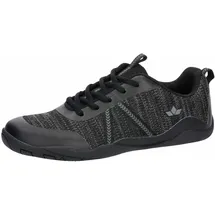 LICO Unisex Aride Barfußschuhe, Schwarz/Grau, 45 EU