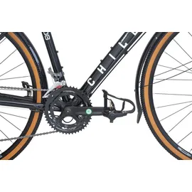 chilliz Gravelbike GL.08 28 Zoll RH 57 cm Unisex schwarz, glänzend