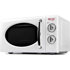Girmi FM21 Kombi-Mikrowelle, 20 Liter, Metall, Weiß.