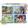 Educa - Kinderpuzzle Disney Klassiker | 4in1 Puzzleset 50/80/100/150 Teile | Peter Pan, Dschungelbuch, Disney | ab 5 Jahren (18105)
