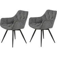 Hela Esszimmerstuhl HELA "Mara", grau (anthrazit, schwarz), B:59cm H:83cm