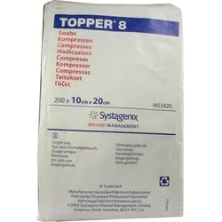 Topper 8 Kompresse unsteril 10x20 cm