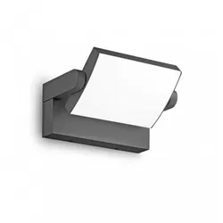 swipe ap, schwenkbare anthrazitfarbene wandleuchte, ideal lux