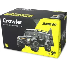 AMEWI RC-Auto Mini-D90 AMXRock 4WD 1:16 RTR grau (22726)