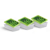 Pro Home Frischhaltedose grün 1,25 l 3-teiliges Set