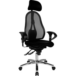 Bürostuhl TOPSTAR "Sitness 45", schwarz, Sitzfläche: 70% Wolle, 25% Polyamid, 5% sonstige Fasern, Stühle