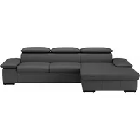 sit&more Ecksofa »Alcudia L-Form«, wahlweise mit Bettfunktion schwarz