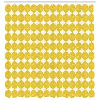 ABAKUHAUS Duschvorhang Ogee Muster Zitronen 175 x 180 cm