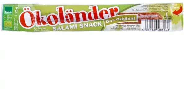 Ökoland Ökoländer Salami-Snack bio