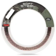 Fox Soft Steel Fleck Camo Leader 35lb 100m Einheitsfarbe No Size