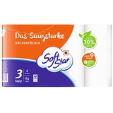 Soft Star Küchenrollen Das Saugstarke 3-lagig, 4 Rollen