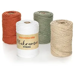 buttinette Makramee-Garn "String", einfach verzwirnt, Stärke: 3 mm, Länge: 150 m