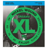 Daddario Saiten, 4er Bass XL Nickel 40-095 40-60-75-95, EXL220