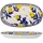 Bloomingville Creative Collection Maxima Servierplatte, Blue, Steingut, L29xH4xB16,5 cm