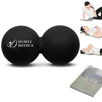 Sports Medica Der Schwarzer Erdnuss/Doppelmassageball von Ärzten entwickelt - Perfekt für die Triggerpunkt-Therapie, Verletzungen und Regeneration - Enthält zusätzlich ein kostenloses Handbuch und Video-Tutorials